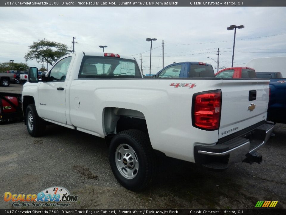2017 Chevrolet Silverado 2500HD Work Truck Regular Cab 4x4 Summit White / Dark Ash/Jet Black Photo #5