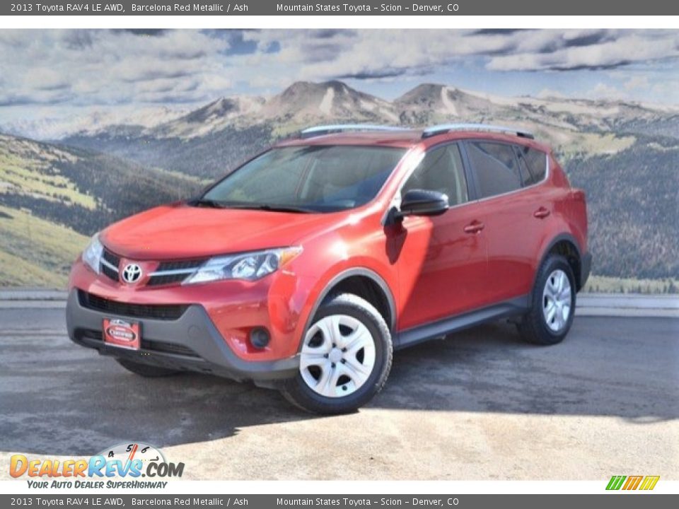 2013 Toyota RAV4 LE AWD Barcelona Red Metallic / Ash Photo #5
