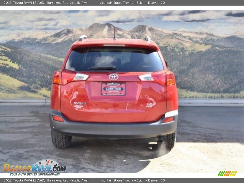 2013 Toyota RAV4 LE AWD Barcelona Red Metallic / Ash Photo #9