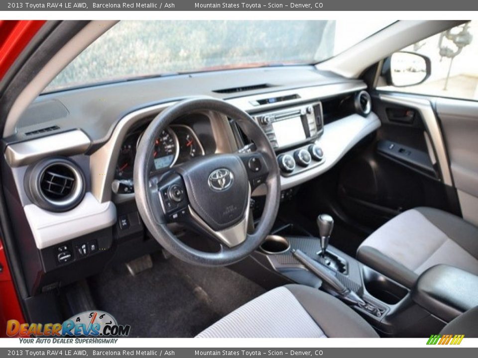 2013 Toyota RAV4 LE AWD Barcelona Red Metallic / Ash Photo #10