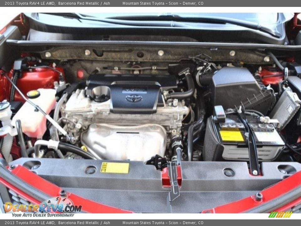 2013 Toyota RAV4 LE AWD Barcelona Red Metallic / Ash Photo #27