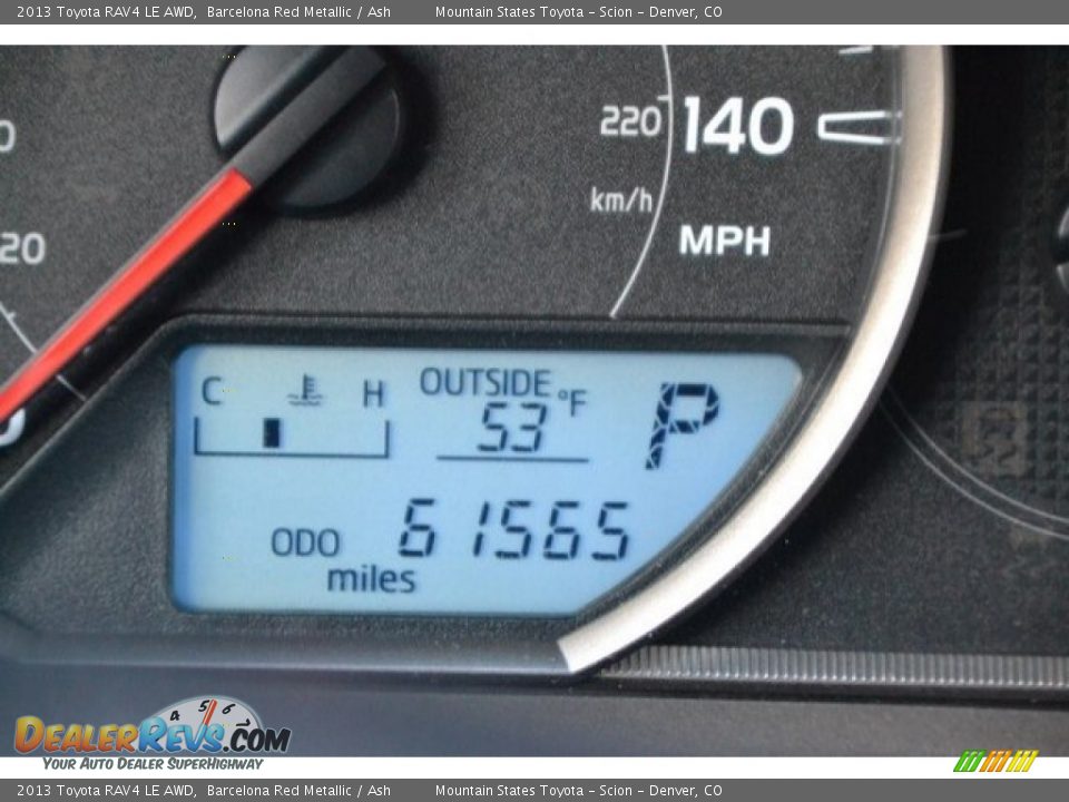 2013 Toyota RAV4 LE AWD Barcelona Red Metallic / Ash Photo #29