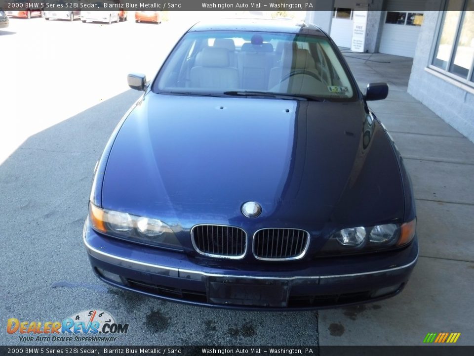 2000 BMW 5 Series 528i Sedan Biarritz Blue Metallic / Sand Photo #5