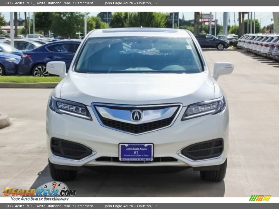 2017 Acura RDX White Diamond Pearl / Parchment Photo #2