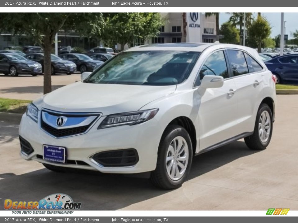 2017 Acura RDX White Diamond Pearl / Parchment Photo #3