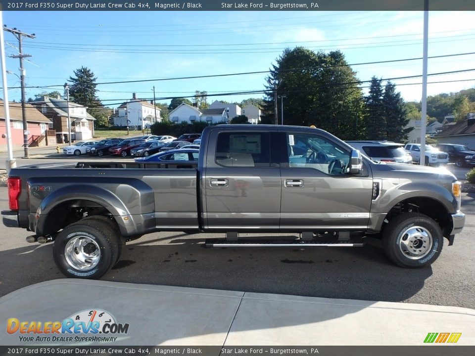 2017 Ford F350 Super Duty Lariat Crew Cab 4x4 Magnetic / Black Photo #4