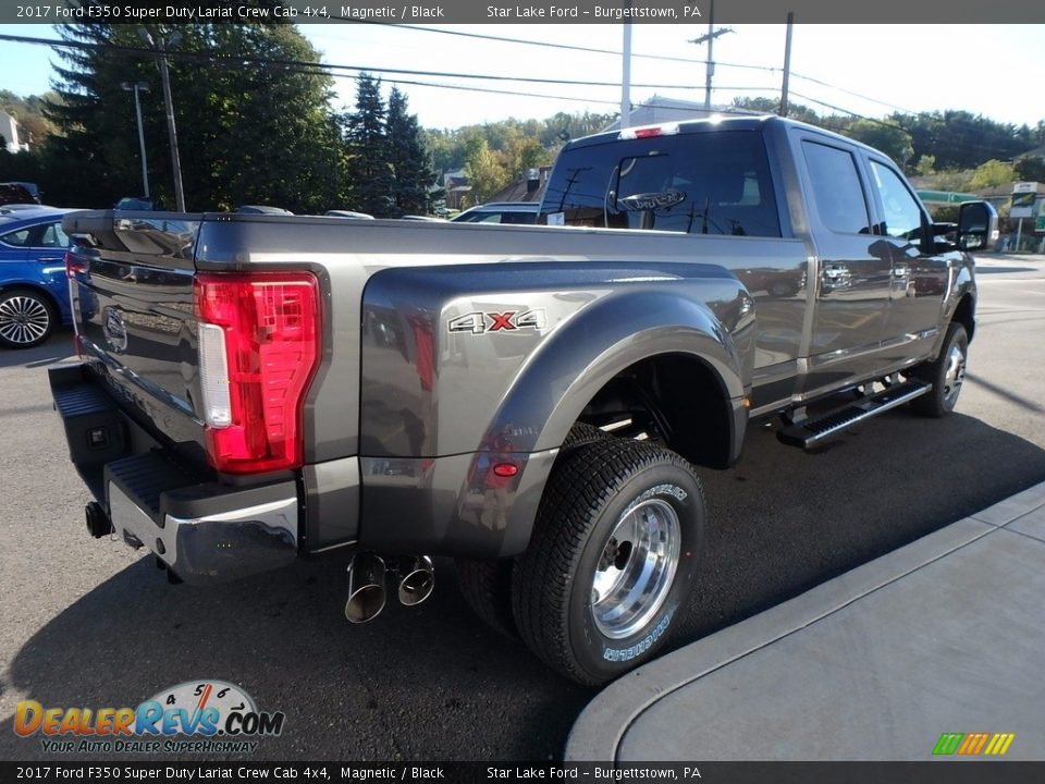 2017 Ford F350 Super Duty Lariat Crew Cab 4x4 Magnetic / Black Photo #5
