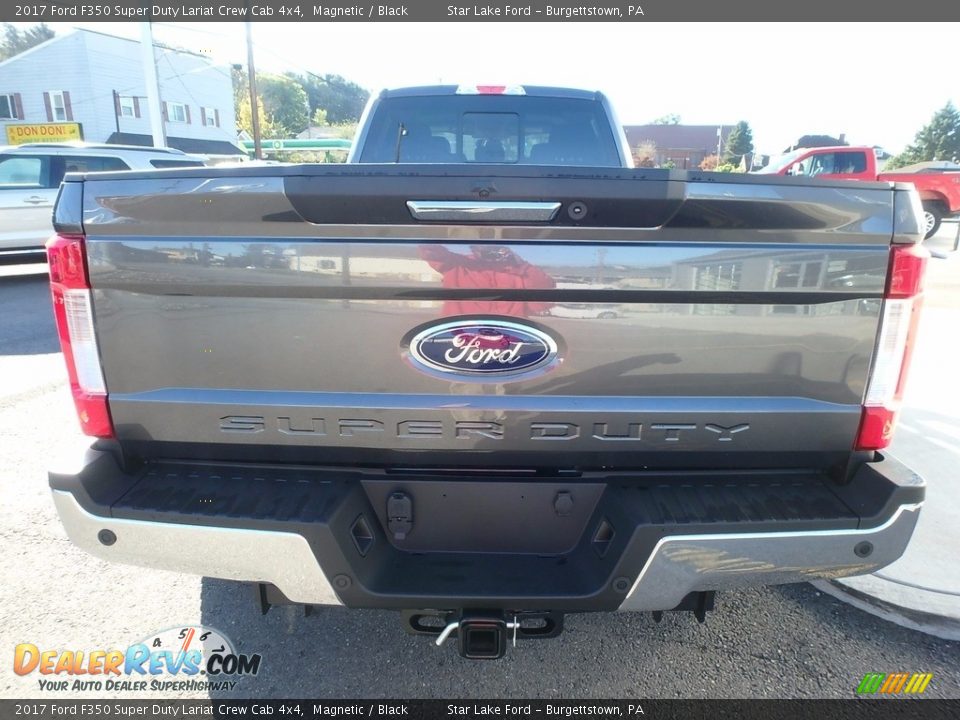 2017 Ford F350 Super Duty Lariat Crew Cab 4x4 Magnetic / Black Photo #6