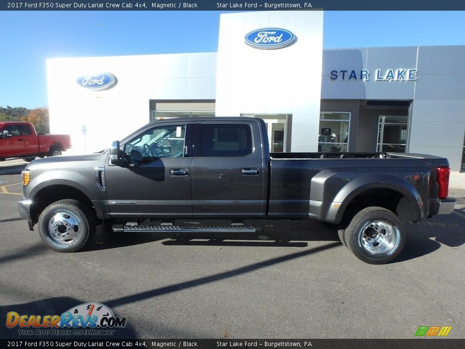 2017 Ford F350 Super Duty Lariat Crew Cab 4x4 Magnetic / Black Photo #8