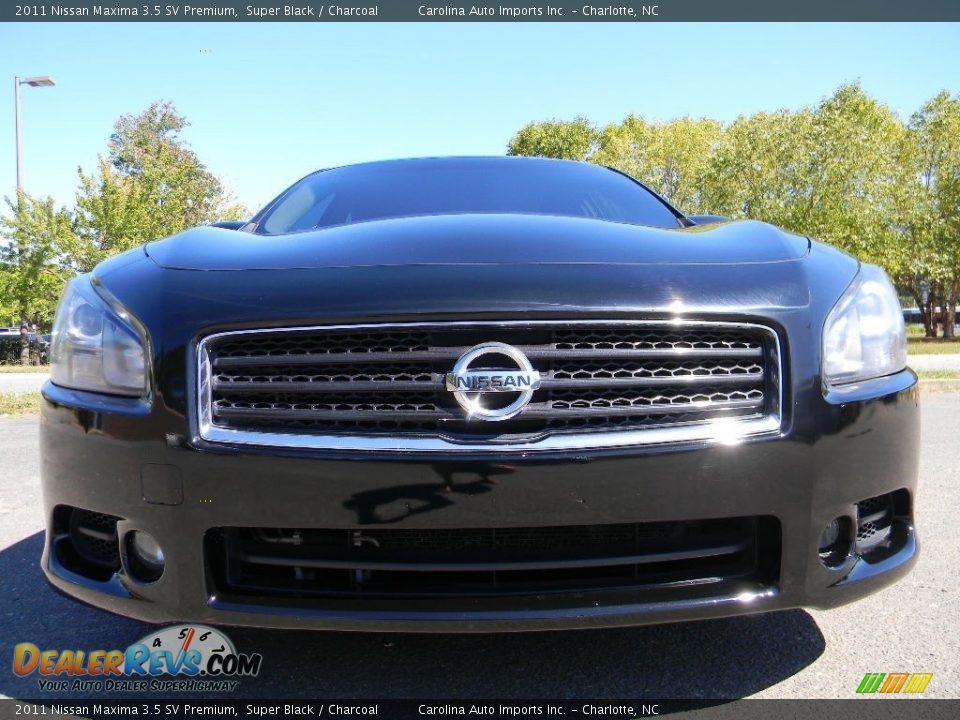 2011 Nissan Maxima 3.5 SV Premium Super Black / Charcoal Photo #4