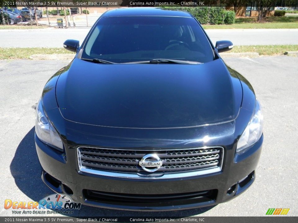 2011 Nissan Maxima 3.5 SV Premium Super Black / Charcoal Photo #5