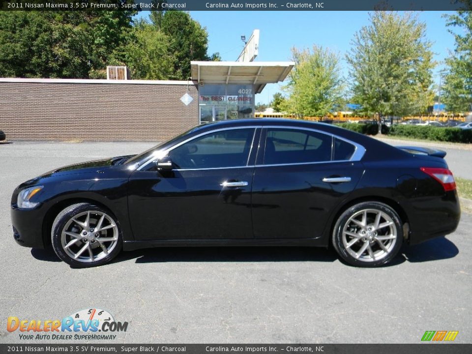2011 Nissan Maxima 3.5 SV Premium Super Black / Charcoal Photo #7