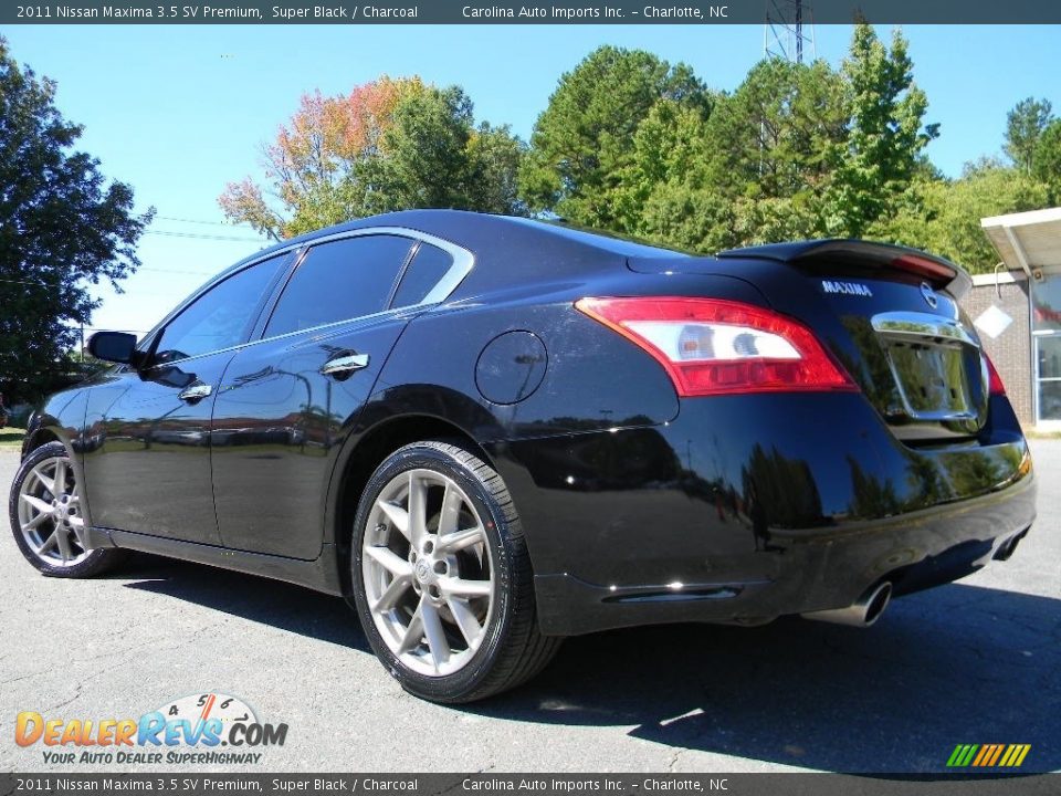 2011 Nissan Maxima 3.5 SV Premium Super Black / Charcoal Photo #8