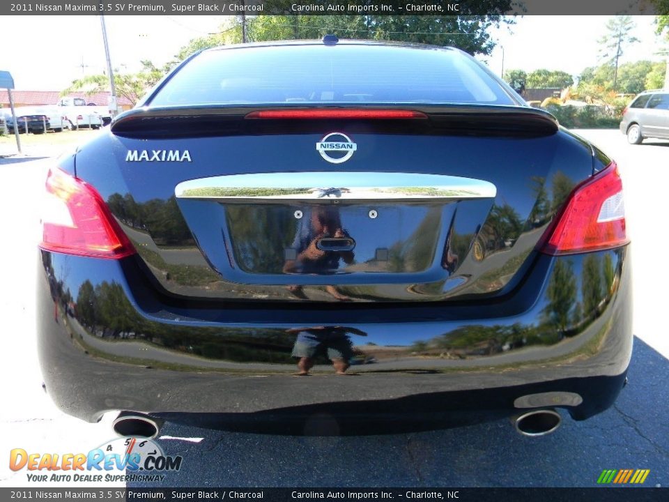 2011 Nissan Maxima 3.5 SV Premium Super Black / Charcoal Photo #9
