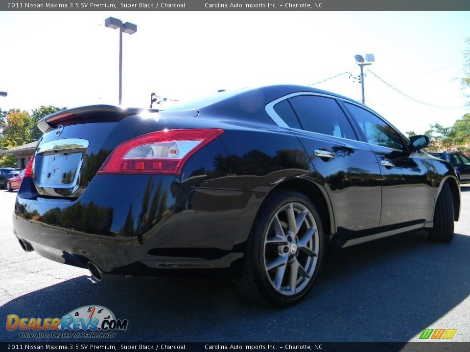 2011 Nissan Maxima 3.5 SV Premium Super Black / Charcoal Photo #10