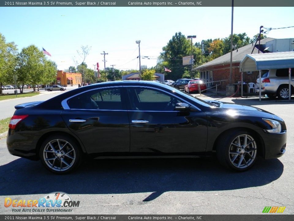 2011 Nissan Maxima 3.5 SV Premium Super Black / Charcoal Photo #11
