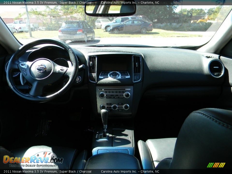 2011 Nissan Maxima 3.5 SV Premium Super Black / Charcoal Photo #13