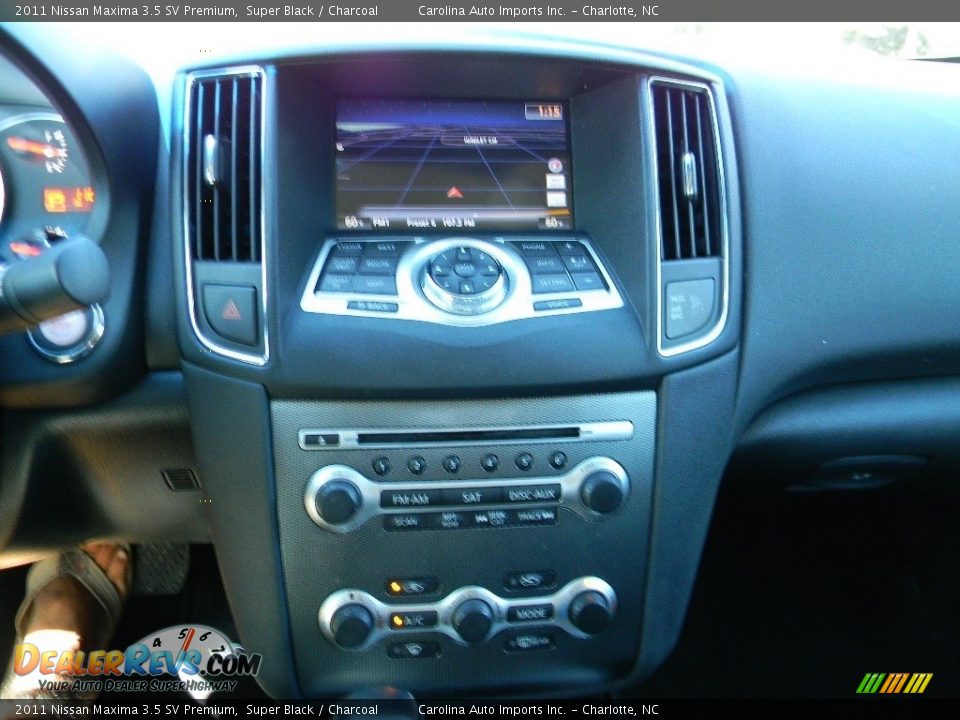 2011 Nissan Maxima 3.5 SV Premium Super Black / Charcoal Photo #16