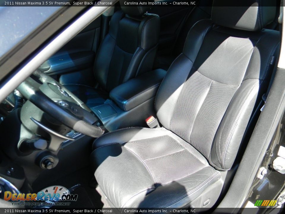 2011 Nissan Maxima 3.5 SV Premium Super Black / Charcoal Photo #19