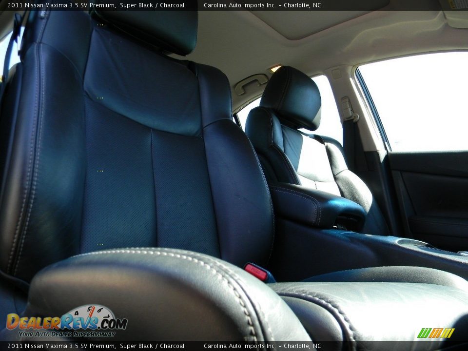 2011 Nissan Maxima 3.5 SV Premium Super Black / Charcoal Photo #23