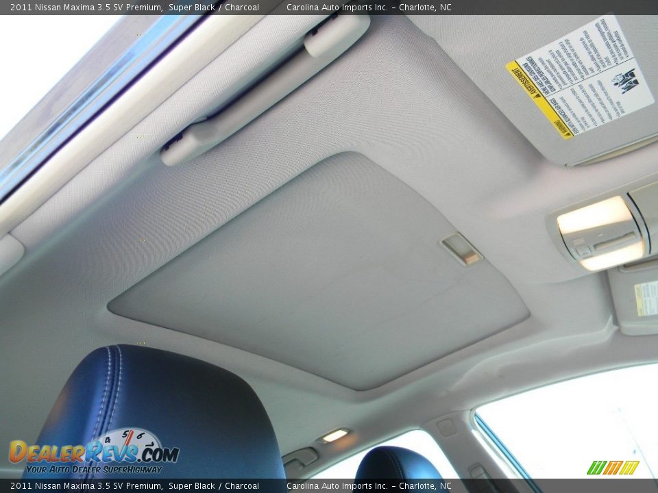 2011 Nissan Maxima 3.5 SV Premium Super Black / Charcoal Photo #24