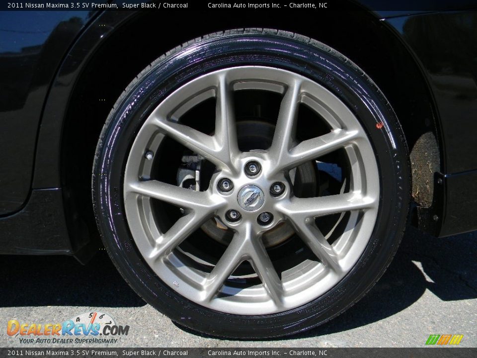 2011 Nissan Maxima 3.5 SV Premium Super Black / Charcoal Photo #26