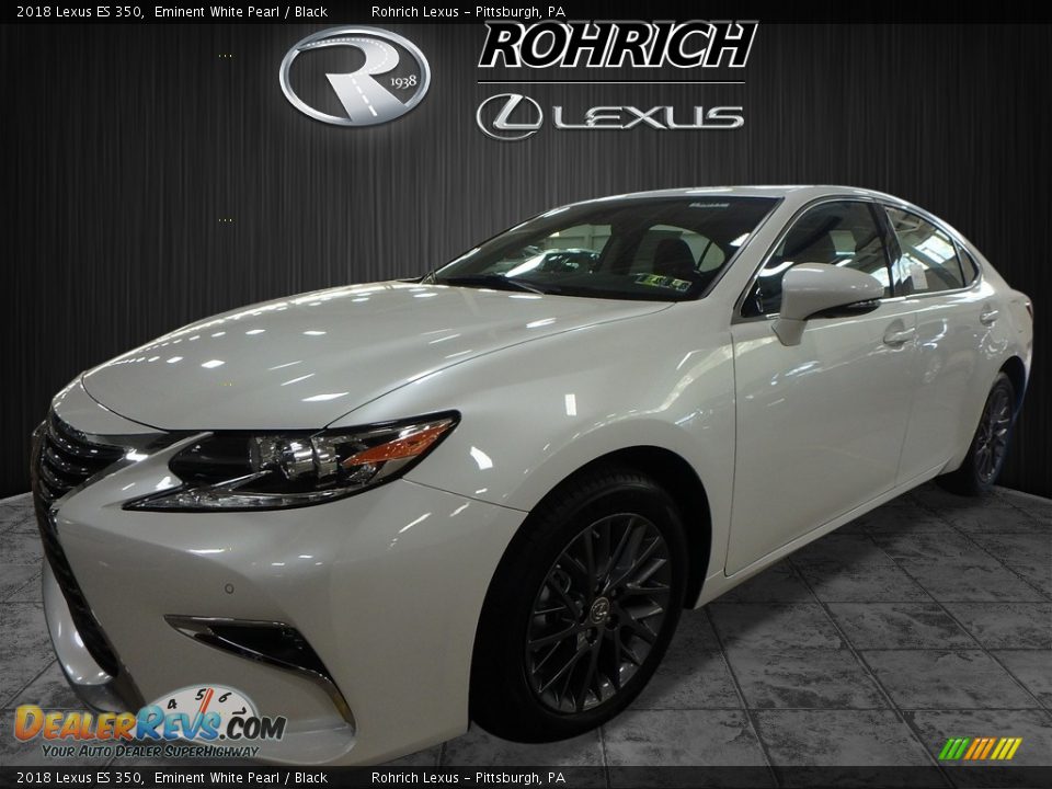 2018 Lexus ES 350 Eminent White Pearl / Black Photo #4