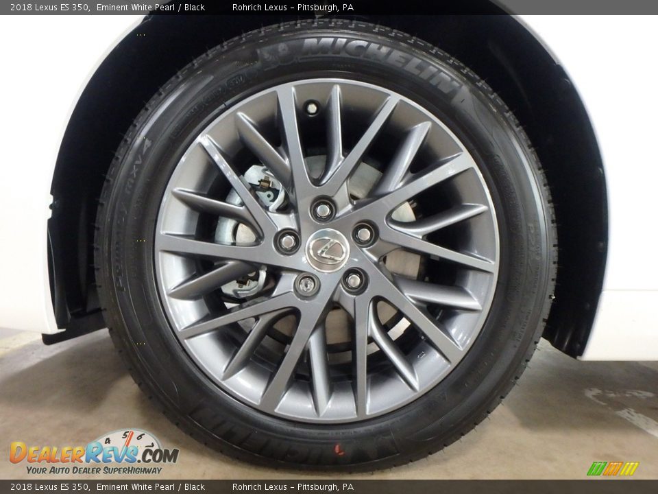 2018 Lexus ES 350 Eminent White Pearl / Black Photo #5