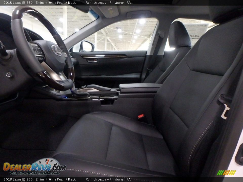 2018 Lexus ES 350 Eminent White Pearl / Black Photo #6