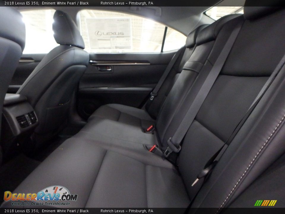 2018 Lexus ES 350 Eminent White Pearl / Black Photo #7