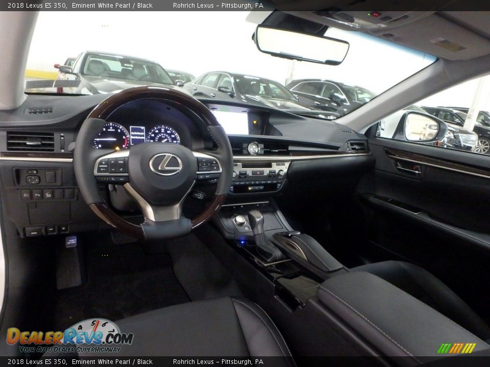 2018 Lexus ES 350 Eminent White Pearl / Black Photo #8
