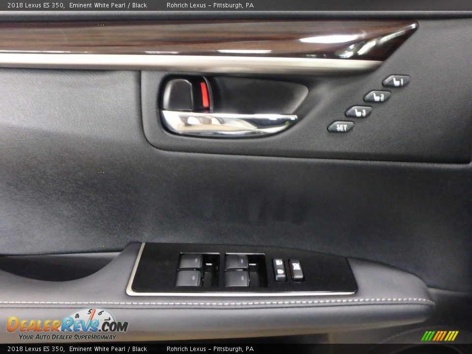 2018 Lexus ES 350 Eminent White Pearl / Black Photo #9
