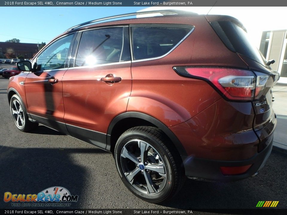 2018 Ford Escape SEL 4WD Cinnamon Glaze / Medium Light Stone Photo #8