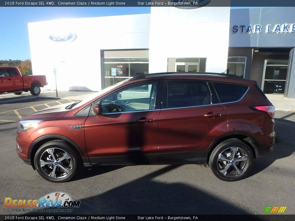 2018 Ford Escape SEL 4WD Cinnamon Glaze / Medium Light Stone Photo #9