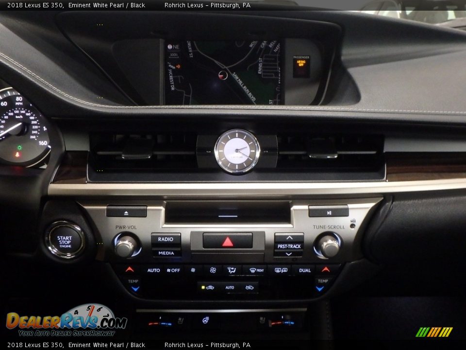2018 Lexus ES 350 Eminent White Pearl / Black Photo #12