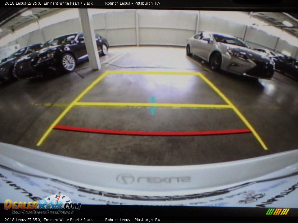 2018 Lexus ES 350 Eminent White Pearl / Black Photo #13