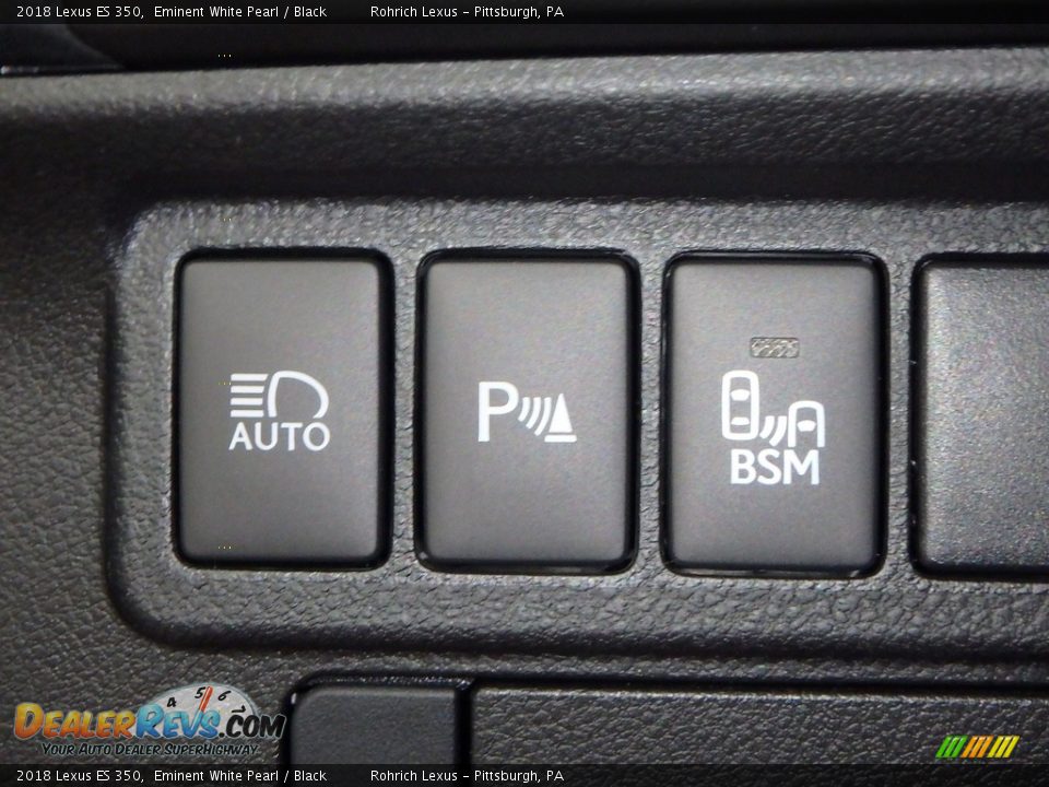 2018 Lexus ES 350 Eminent White Pearl / Black Photo #14