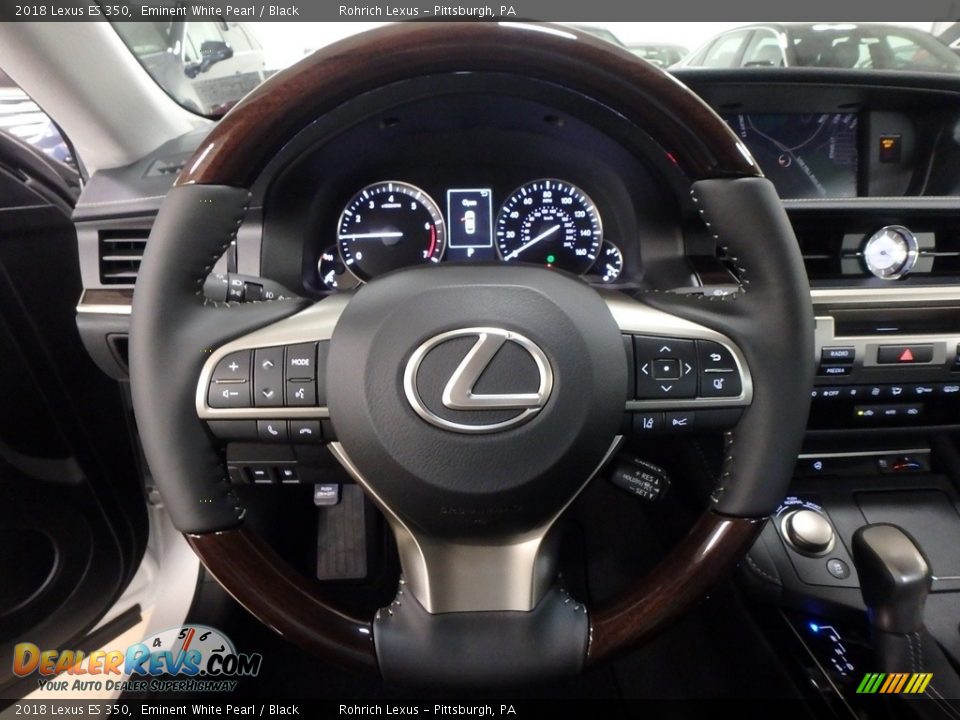 2018 Lexus ES 350 Eminent White Pearl / Black Photo #15