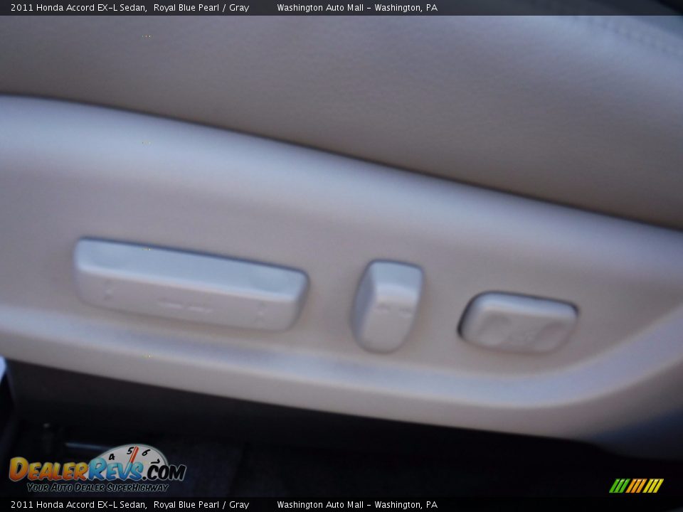 2011 Honda Accord EX-L Sedan Royal Blue Pearl / Gray Photo #15