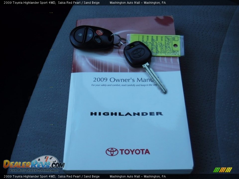 2009 Toyota Highlander Sport 4WD Salsa Red Pearl / Sand Beige Photo #28