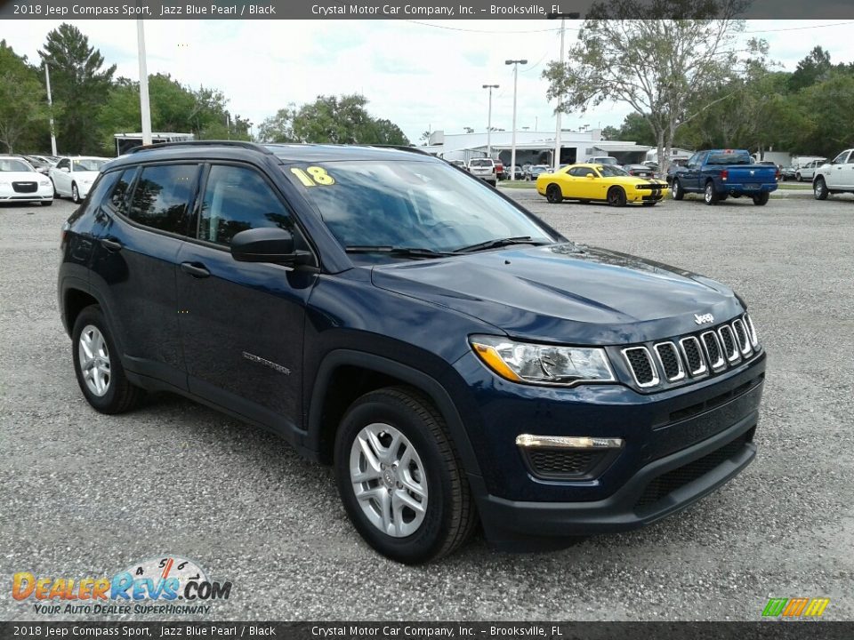 2018 Jeep Compass Sport Jazz Blue Pearl / Black Photo #7