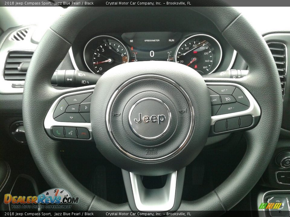 2018 Jeep Compass Sport Jazz Blue Pearl / Black Photo #14