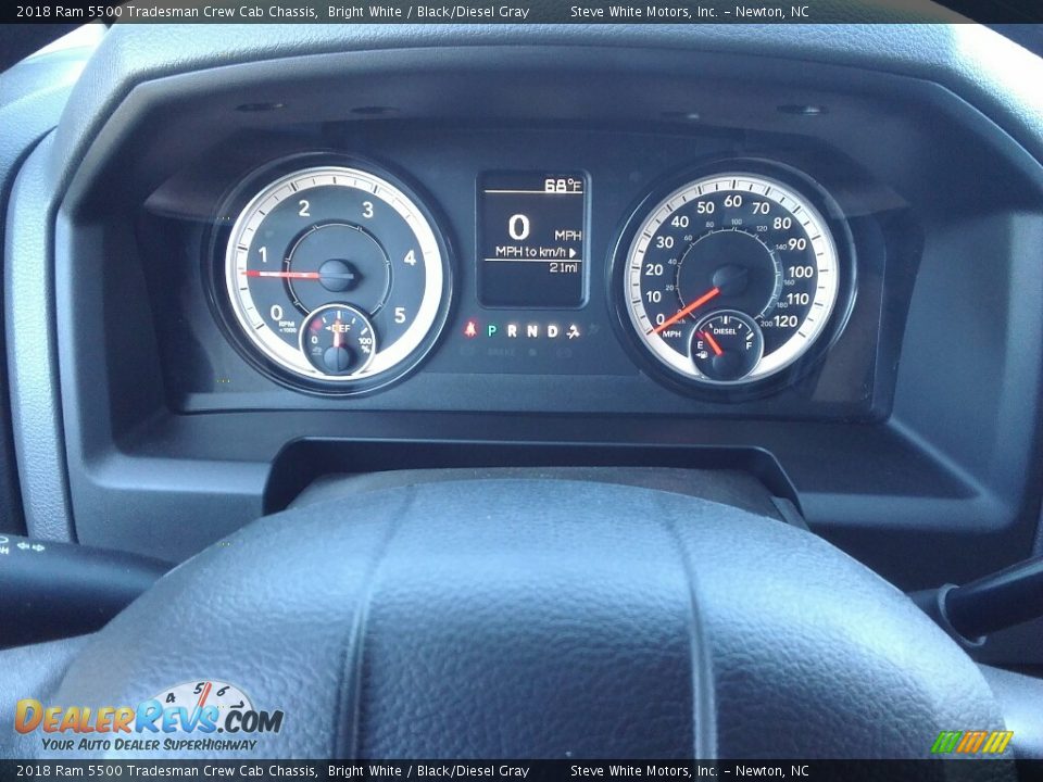 2018 Ram 5500 Tradesman Crew Cab Chassis Bright White / Black/Diesel Gray Photo #13