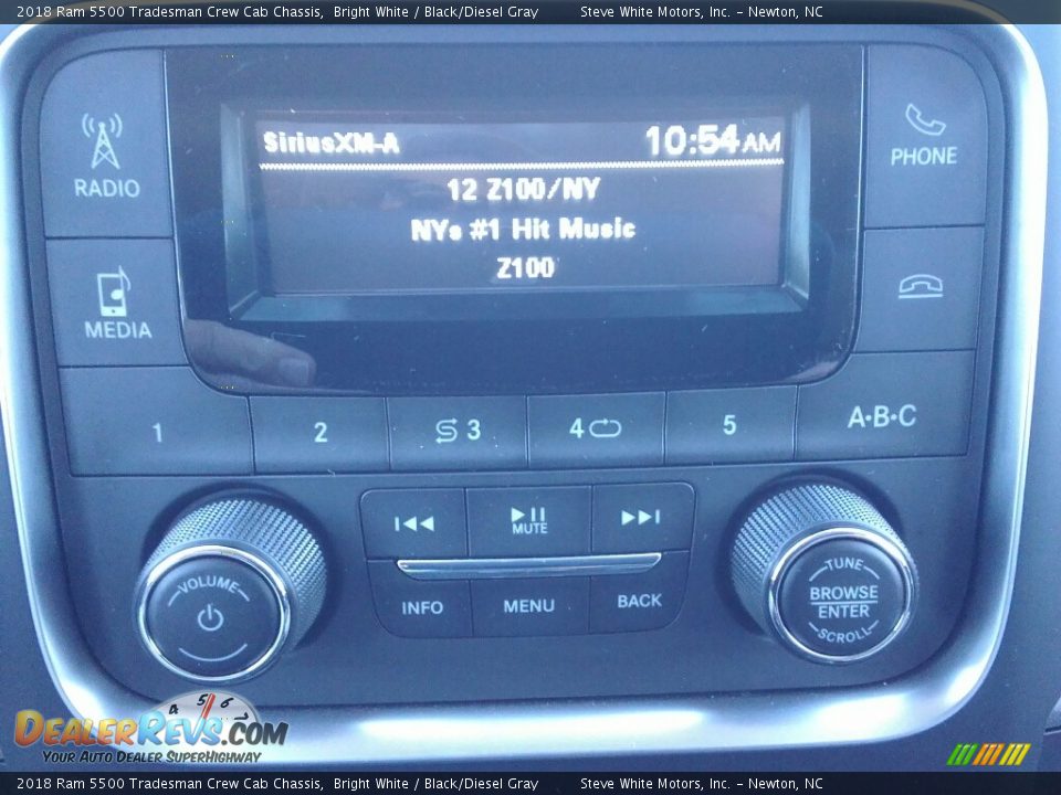 2018 Ram 5500 Tradesman Crew Cab Chassis Bright White / Black/Diesel Gray Photo #14