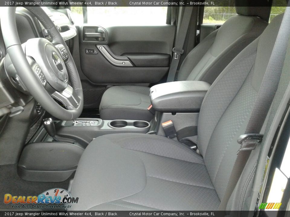 2017 Jeep Wrangler Unlimited Willys Wheeler 4x4 Black / Black Photo #9