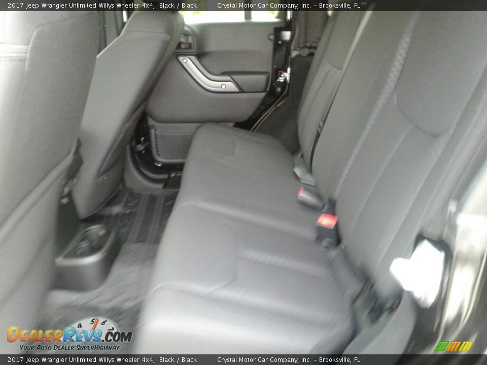 2017 Jeep Wrangler Unlimited Willys Wheeler 4x4 Black / Black Photo #10
