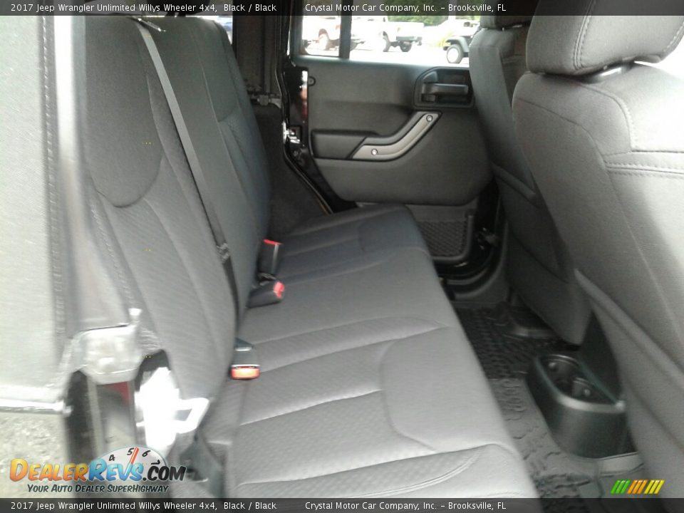 2017 Jeep Wrangler Unlimited Willys Wheeler 4x4 Black / Black Photo #11
