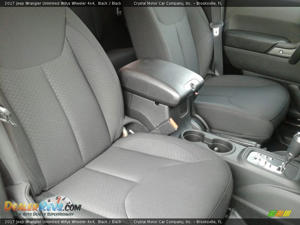 2017 Jeep Wrangler Unlimited Willys Wheeler 4x4 Black / Black Photo #12