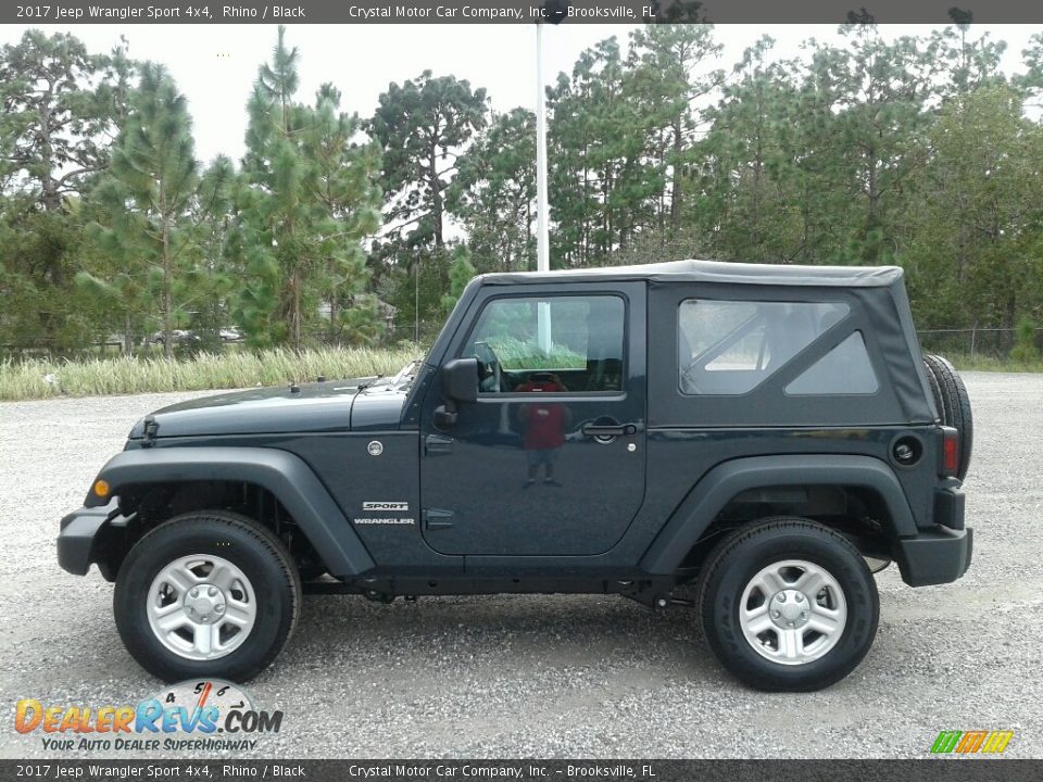 2017 Jeep Wrangler Sport 4x4 Rhino / Black Photo #2