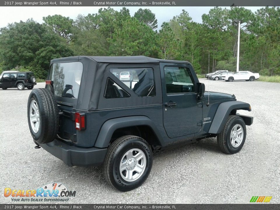 2017 Jeep Wrangler Sport 4x4 Rhino / Black Photo #5